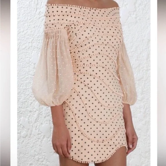 Zimmermann Painted Heart Contour Mini Dress NWT - Picture 4 of 8